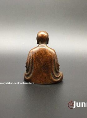 覆古覆膜铜质藏顶菩萨饰品藏顶菩萨佛像小饰品铜佛像铜器茶宠物