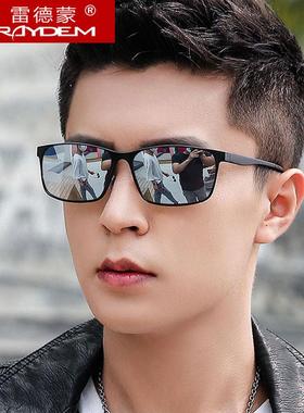 带度数定制可配近视太阳眼镜男士偏光太阳镜开 车驾驶专用方形时