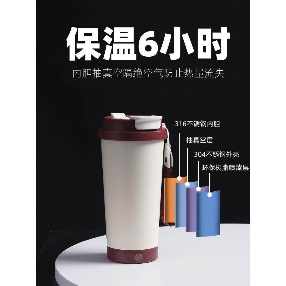 316不锈钢保温搅拌杯全自动咖啡杯电动充电款冲泡奶粉豆浆水杯子,淘宝优惠券,粉丝福利购,淘宝优惠卷