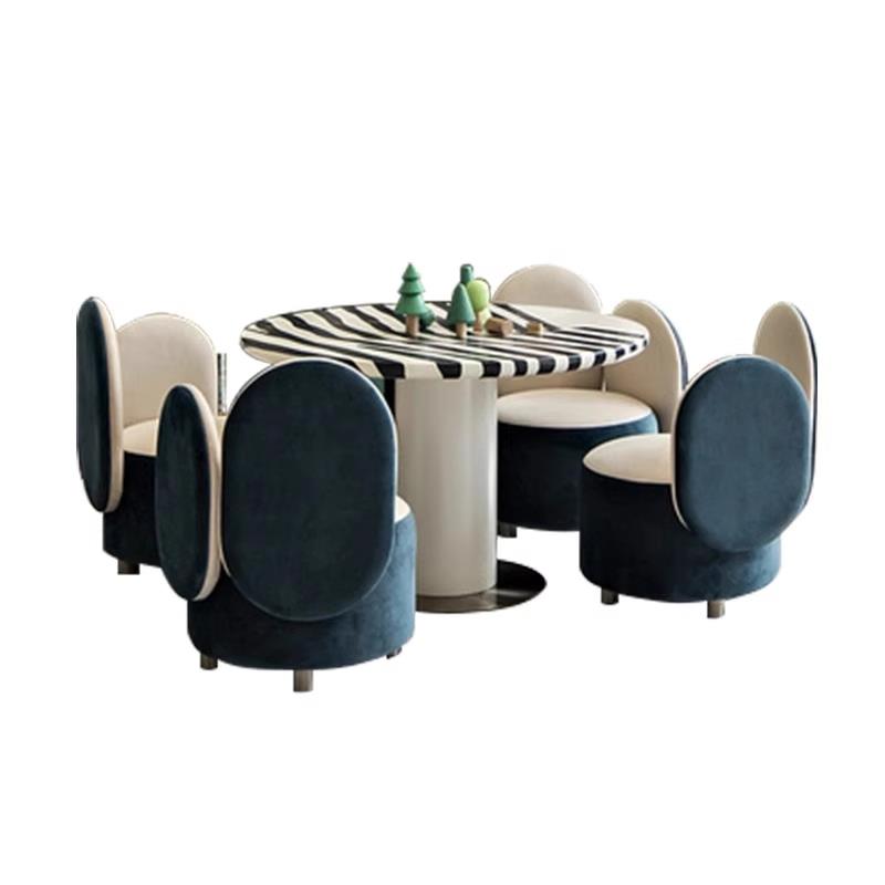 Sales office children's table and chair combination kindergarten learning handicraft table early education center entertainment area painting game table