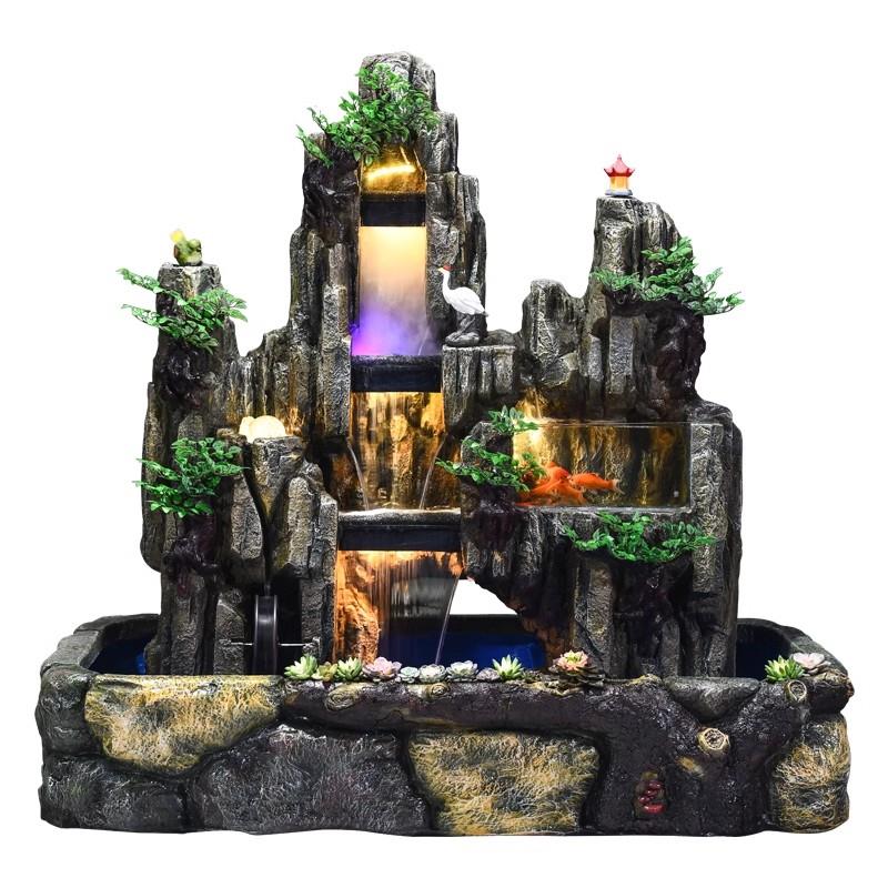 大型户外室外庭院别墅假山流水喷泉鱼池循环水造景水幕墙屏风摆件 - 图3