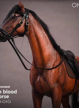 Jxk官方正品1/12比例暖血马人造模型树脂马装饰品家庭桌面装饰品