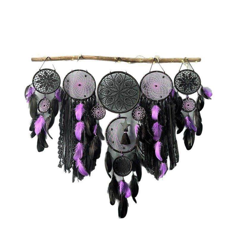 风玲饰品印第安捕梦网挂件风铃羽毛挂件室内流苏壁挂民宿装饰品,淘宝优惠券,粉丝福利购,淘宝优惠卷