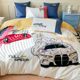 Boy cartoon pure cotton washing cotton four q-piece set children's racing full quilt cover sports style bed sheets for bed