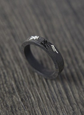 定制粗手指复古食指戒指男潮女小众设计高级感2022年新款潮高级感