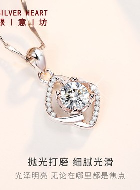 小众设计项链女款2024新款吊坠999纯银锁骨链银饰品生日礼物女生