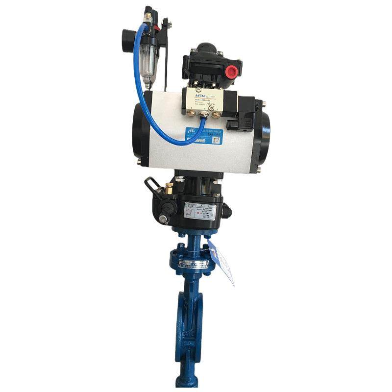 D673H-16C气动硬密封对夹蝶阀铸钢碳钢三偏心配手动机构气动蝶阀,淘宝优惠券,粉丝福利购,淘宝优惠卷