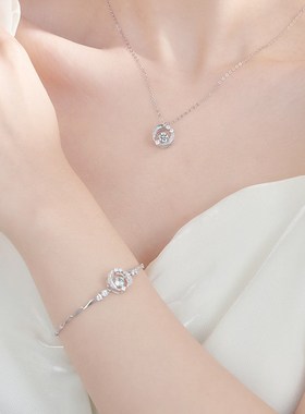 跳动的心项链女生999纯银吊坠轻奢小众高级感精致生日礼物送女友