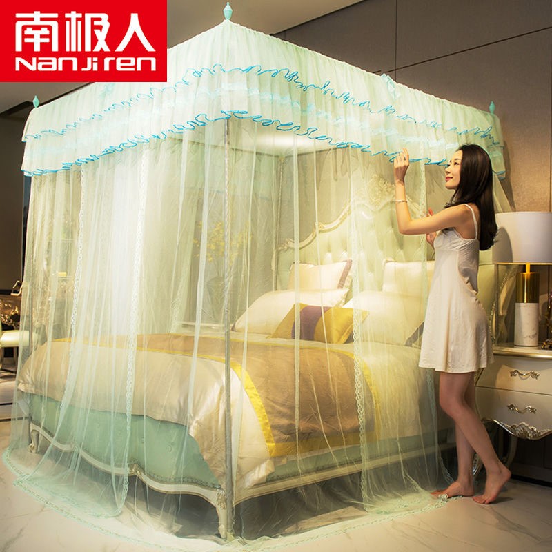 北欧风落地家用双层蚊帐网红公主风1.8m床1.5米蒙古包新款1.2米2 - 图2