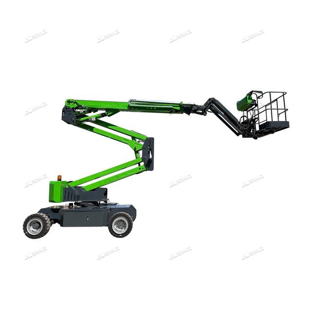 Lithium battery self-cycle curved arm lift, folding arm 14-meter aerial working platform, indoor and outdoor lift