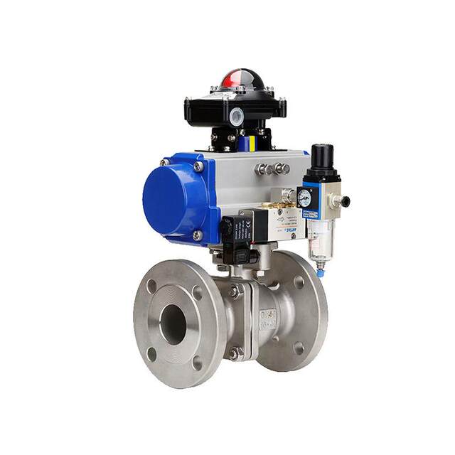 Joint test switch stainless steel tap water gas water heater water pipe special accessories Pneumatic flange ball valve