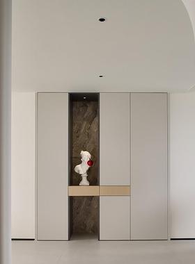 红色吹泡泡女孩雕像头像北欧女神法式玄关摆件软装饰艺术抽象雕塑