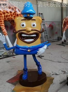 大型玻璃钢雕塑来图制作卡14714公仔人物吉祥物园林通摆景户观外