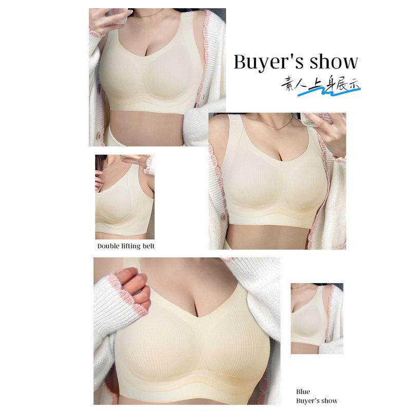 糖粒大尺码无痕内衣女大胸显小全罩杯收副乳聚拢防下垂薄款文胸睡,淘宝优惠券,粉丝福利购,淘宝优惠卷