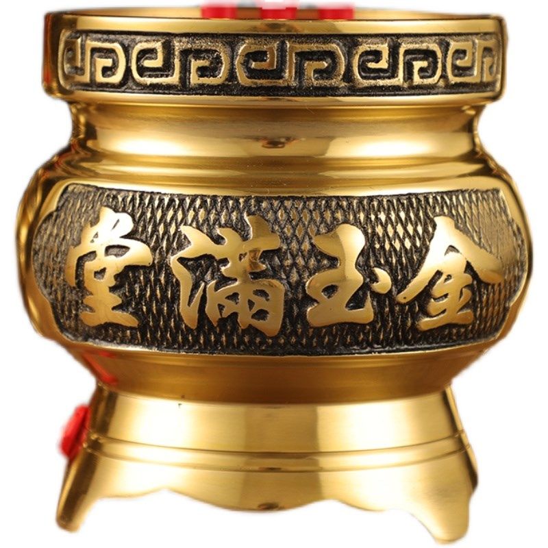 LED电香炉纯黄铜招财插电式家用香炉供奉财神爷礼佛供财神炉上香,淘宝优惠券,粉丝福利购,淘宝优惠卷