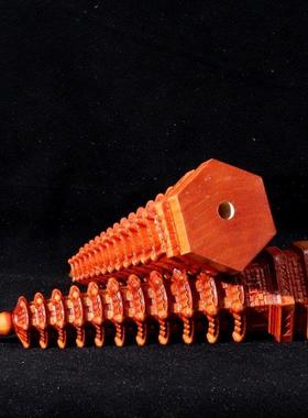 桃木文昌塔摆件9层十三层13层的空心文昌塔学生书桌办公室装饰