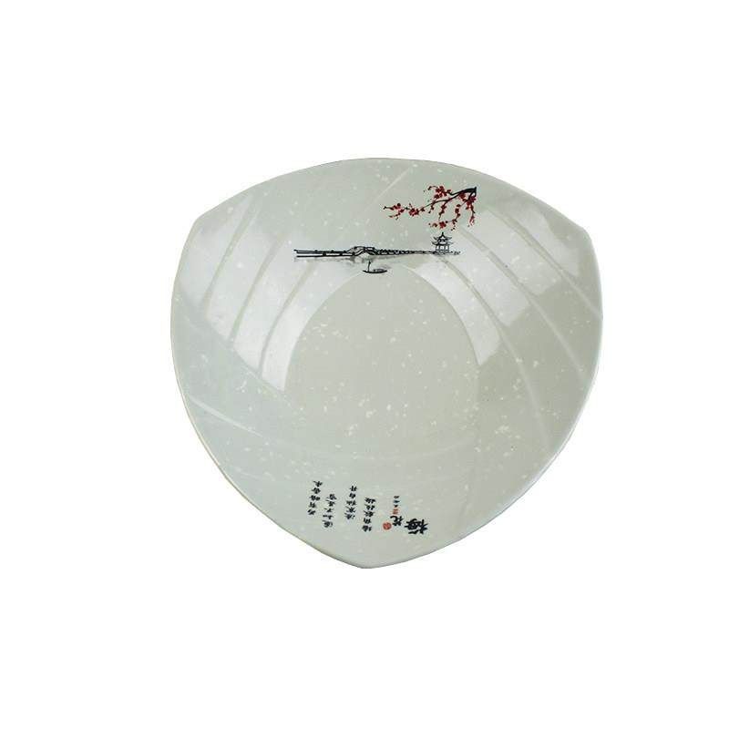 十个装梅花仿瓷四方炒粉盘密胺汤盘商用长方形火锅自助烧烤凉菜盘,淘宝优惠券,粉丝福利购,淘宝优惠卷