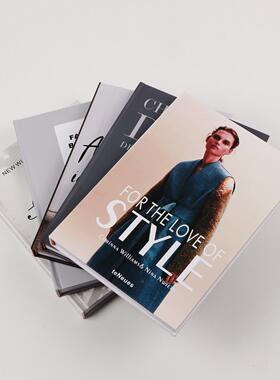 软装硬壳英文真书样板房书中号杂志创意彷真装饰书可翻页书籍摆件