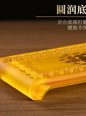 琉璃莲花款供台底座圣水杯家用佛堂供水杯礼佛供奉上供财神爷观音