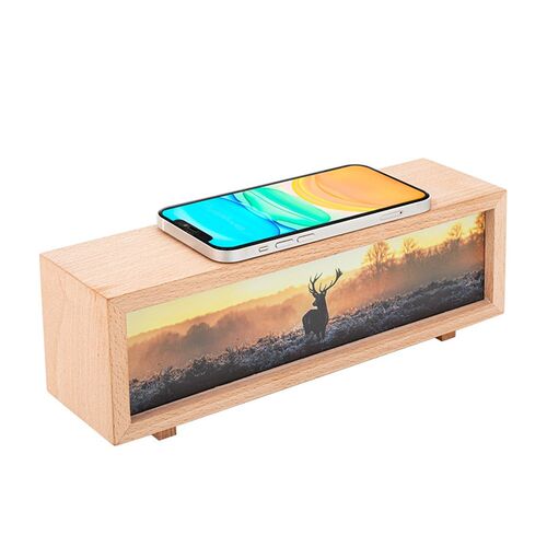 创意灯光画无线充小夜灯卧室床头灯睡眠灯节日礼物装饰摆件氛围灯 - 图3