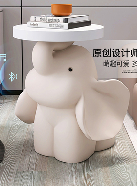 大象大型落地摆件客厅电视柜沙发边几床I头柜托盘家居饰品乔迁礼