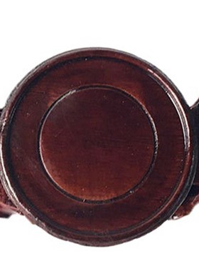 仿红木圆形茶杯垫木质p紫砂壶实木奇石摆件底座木托博古架中高弧