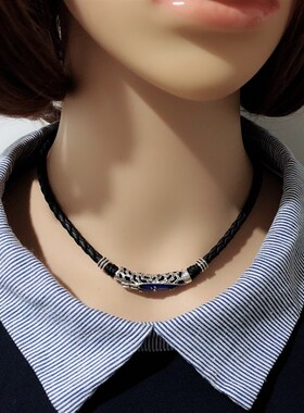 颈链 女 项圈脖圈定制项链日韩创意潮人锁骨链短款颈带韩国简约黑