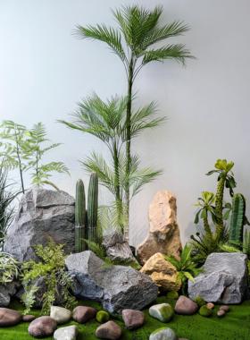 泡沫彷真石头庭院造景摆件摄影道具橱窗展场悬挂装饰园林假山雕塑