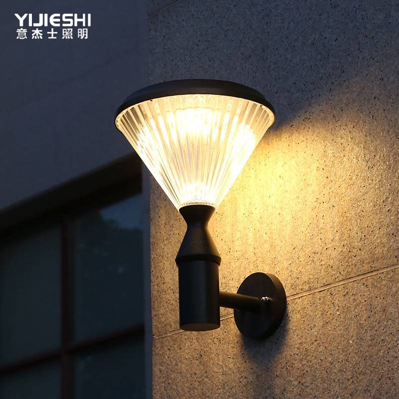 厂家现货LED太阳能插电欧式室外花园别墅围墙庭院走廊过道壁灯-图1