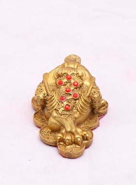 杨铜记【赛龙铜器】铜摆件三脚蟾 特小金蟾 铜B01金蟾 B02