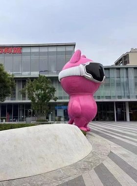 玻璃钢雕塑公仔卡通人物户外大型商场美陈摆件网红潮玩打卡工艺品