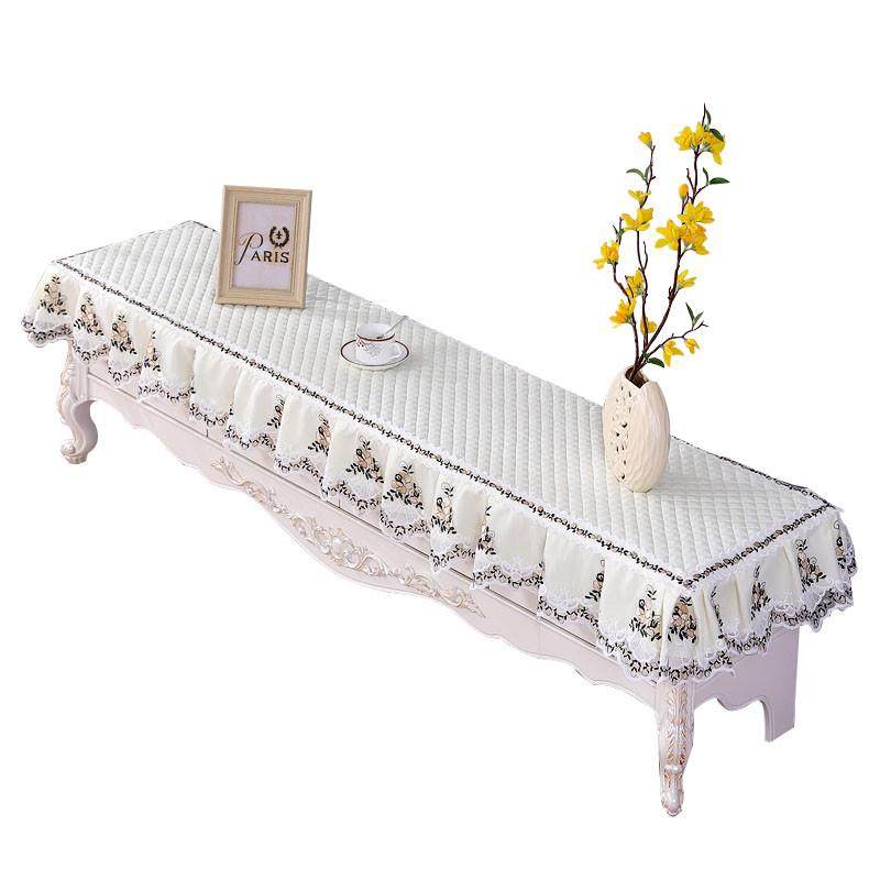 电视柜桌布防尘罩欧式布艺蕾丝长方形双层茶几垫餐桌鞋柜盖巾桌布,淘宝优惠券,粉丝福利购,淘宝优惠卷