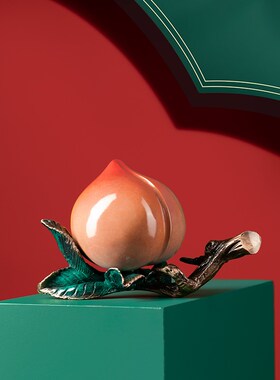 寿桃摆件老人生日祝寿礼品送长辈父母贺寿礼物7080大寿蟠桃装饰品