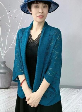 冰丝披肩披肩外搭女夏季针织薄款小F外套开衫旗袍外搭配裙子吊带
