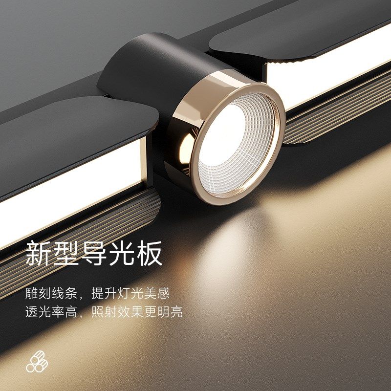 餐厅吊灯现代简约北欧灯长条设计感高级带射灯聚光岛台餐桌饭厅灯,淘宝优惠券,粉丝福利购,淘宝优惠卷