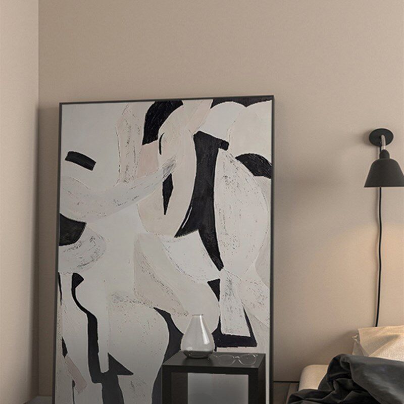 侘寂风装饰画黑白抽象艺术客厅沙发背景巨幅落地画高级感卧室挂画,淘宝优惠券,粉丝福利购,淘宝优惠卷