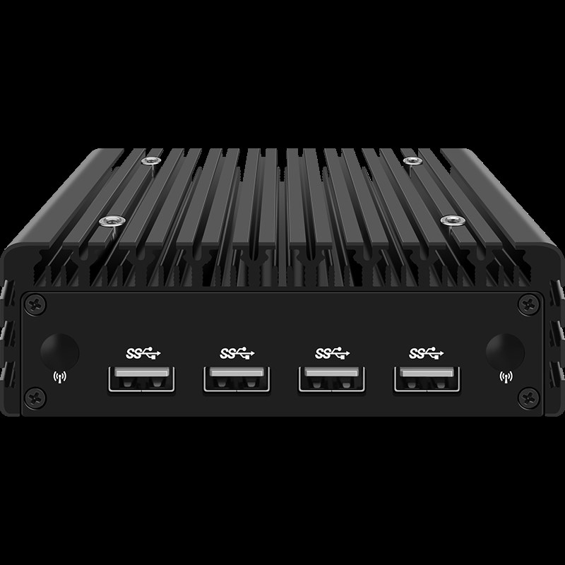 畅网X86-P5双网口N100/N200/N305迷你主机6W低功耗智能硬件无风扇 - 图1