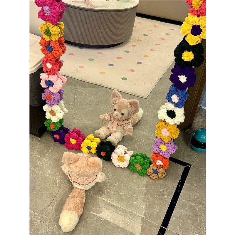 diy泡芙花镜子改造材料包边全身镜泡芙花创意手工落地镜边框装饰,淘宝优惠券,粉丝福利购,淘宝优惠卷