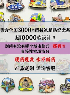 江苏常州淮安连云港南京木质文创D冰箱贴磁贴城市设计旅游纪念品