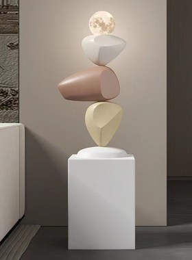 轻奢高端时d来运转落地摆件办公室玄关客厅电视柜书房装饰乔迁礼