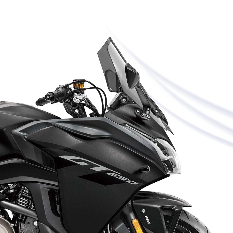 骑士牛适用于摩托车春风CF400 650GT前挡风玻璃改装风挡加高配件 - 图1