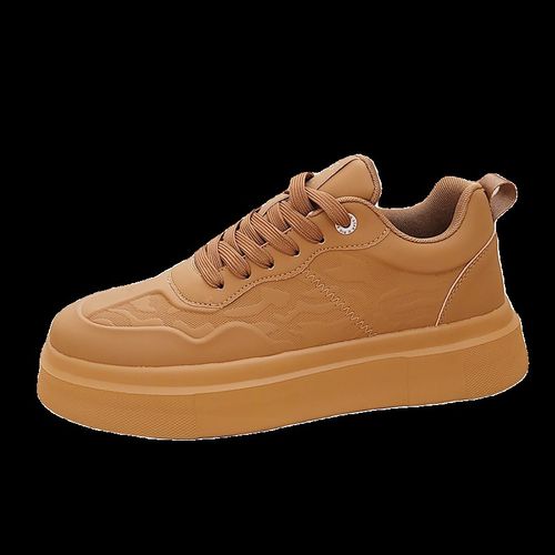 男鞋老爹鞋新款韩版小白鞋潮流百搭厚底男士防滑运动板鞋休闲鞋 - 图3