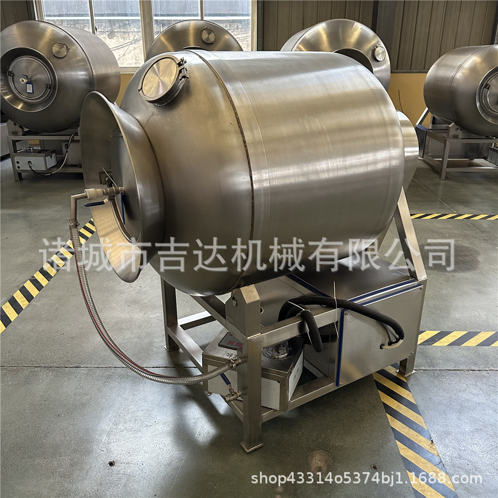 自动出料300型鸡鸭鹅真空滚揉机 变频调速无骨鸡爪呼吸式滚揉机 - 图2