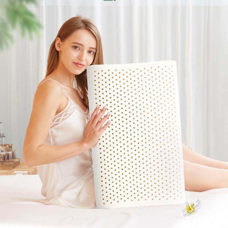 NAPU泰国天然乳胶深睡护颈椎枕头睡眠按摩加高加厚枕家用枕芯,淘宝优惠券,粉丝福利购,淘宝优惠卷