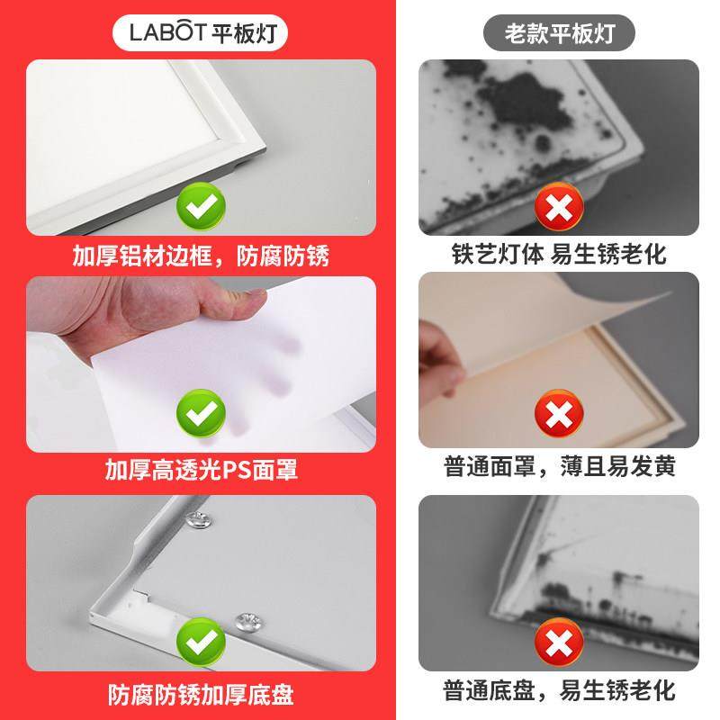 超薄集成吊顶led灯工程600x600平板灯石膏格栅店铺商用天花吸顶灯,淘宝优惠券,粉丝福利购,淘宝优惠卷