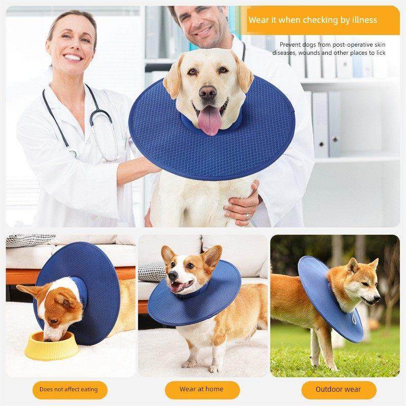 小狗伊丽莎白圈透气夏季宠物防舔脖圈轻软柯基法斗防咬头套可吃饭,淘宝优惠券,粉丝福利购,淘宝优惠卷