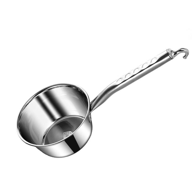 不锈钢长柄水瓢耐高温水勺商用带挂钩铆钉款防滑手柄加厚加长汤勺 - 图3
