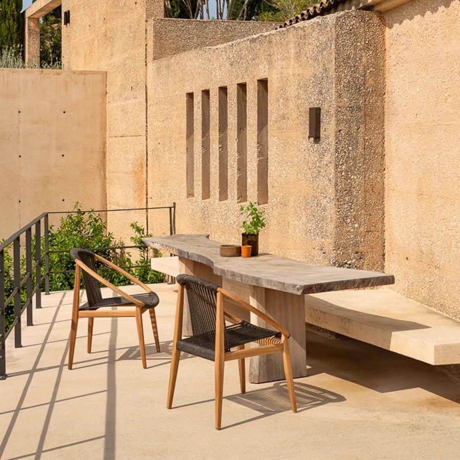 户外藤制餐桌椅实木庭院花园别墅阳台露天豆袋椅咖啡桌柚木家具,淘宝优惠券,粉丝福利购,淘宝优惠卷