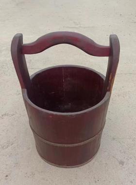 民俗老物件水桶木盆竹篮农耕文化村史馆覆古怀旧展览摆件影视道具