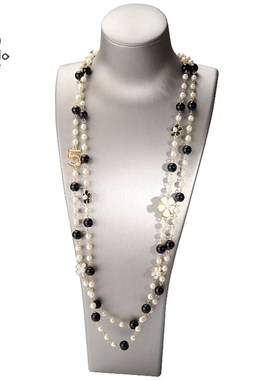 项链女长款韩版时尚多层珍珠挂链毛衣挂件配饰秋冬流行新款装饰链